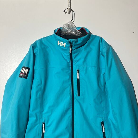 Helly Hansen Crew Mid-layer Outerwear Turquoise Winter Ski Jacket Womens Size XL - Picture 2 of 8